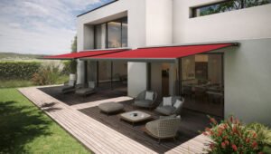 Luxe knikarm zonwering, zonnescherm